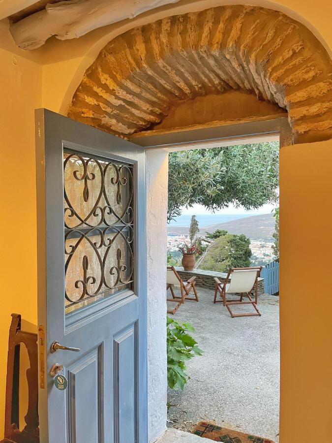 The Walnut Tree - Cycladic Getaway With Sea Views By Explore Andros Lámira Exteriér fotografie
