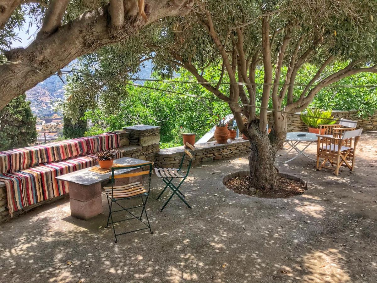 The Walnut Tree - Cycladic Getaway With Sea Views By Explore Andros Lámira Exteriér fotografie